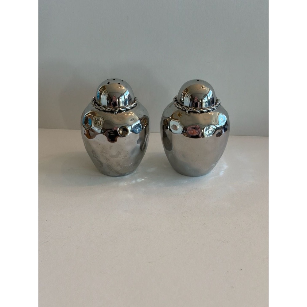 Mary Jurek Design Miranda Hammered Stainless Steel Salt & Pepper Shakers